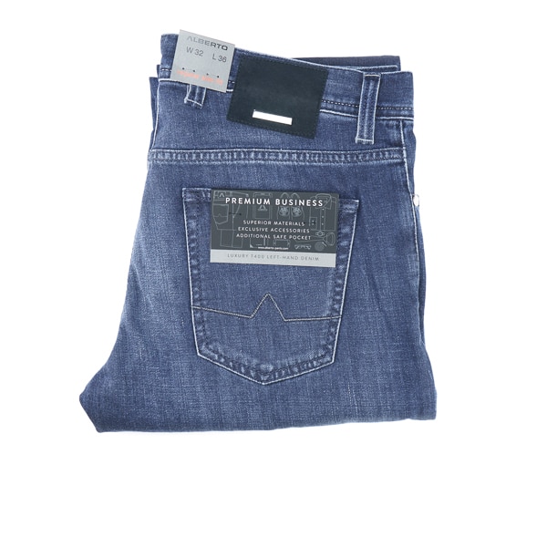Alberto – Premium Business Jeans – Blue - Eurostyle