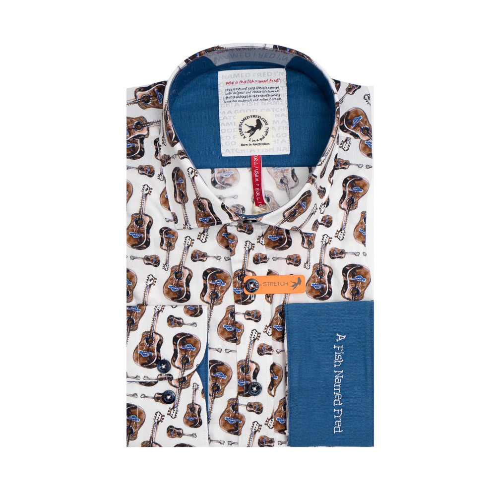 men's shirt with fish logo