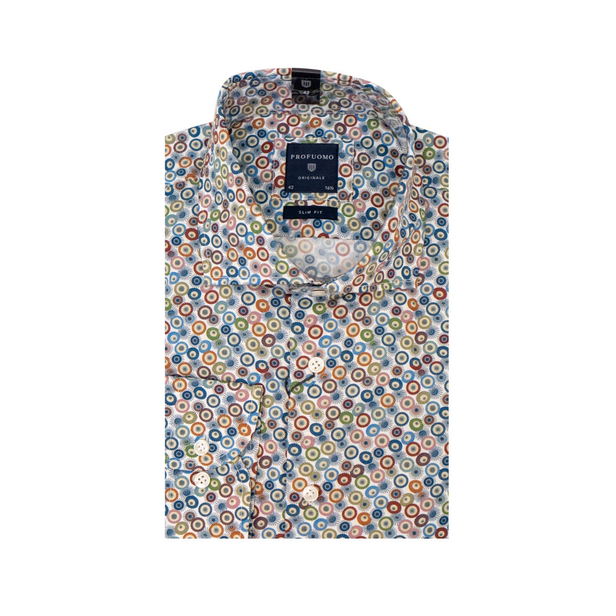 Profuomo – Circle Pattern Casual Shirt | Eurostyle